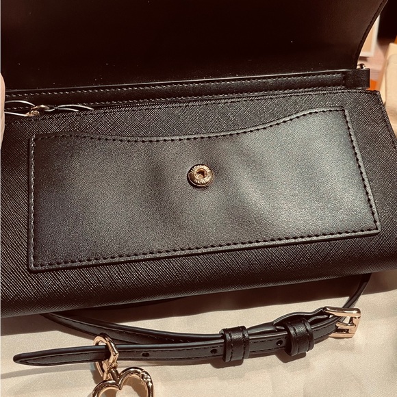 🔥NWT MICHAEL KORS BLACK STAFFAINO CONVERTIBLE CROSSBODY!🔥 - Picture 8 of 14